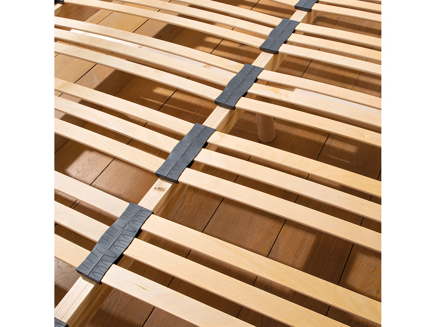 Sommier en Kit Tissu Gris - 90 x 190 cm