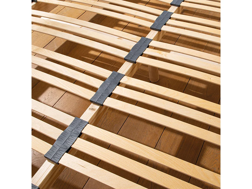 Sommier en Kit Tissu Gris - 90 x 190 cm