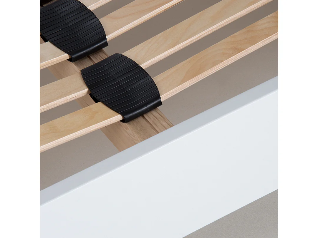 Sommier à lattes en KIT- Bois - Couleur blanche 140x200 CM