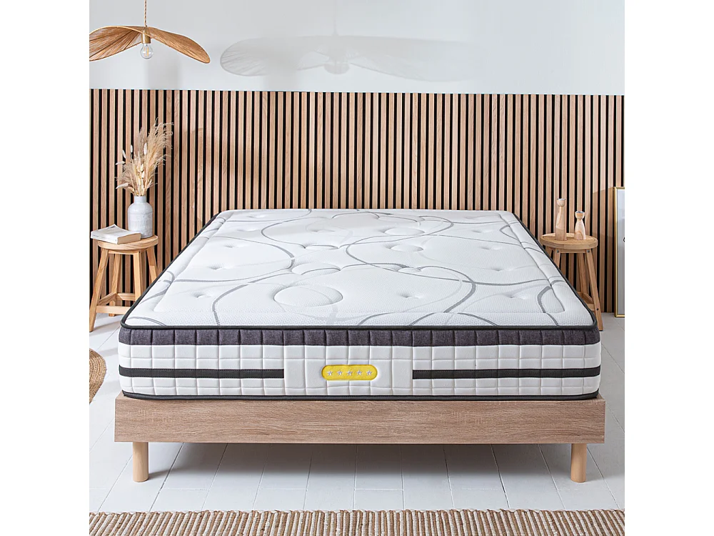 Matelas Concorde Ressorts ensachés Accueil mémoire de forme Ferme - 26cm - 90X200cm