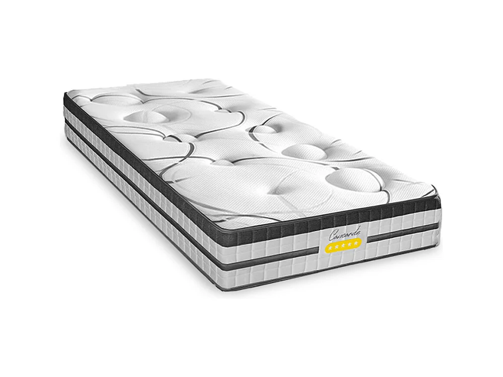 Matelas Concorde Ressorts ensachés Accueil mémoire de forme Ferme - 26cm - 90X200cm