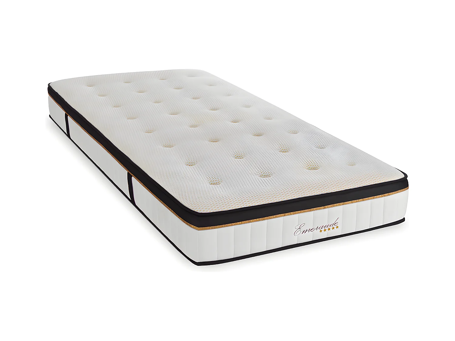 Matelas Emeraude Mousse Accueil Mémoire de Forme moelleux - 24 cm - 90 x 190 cm