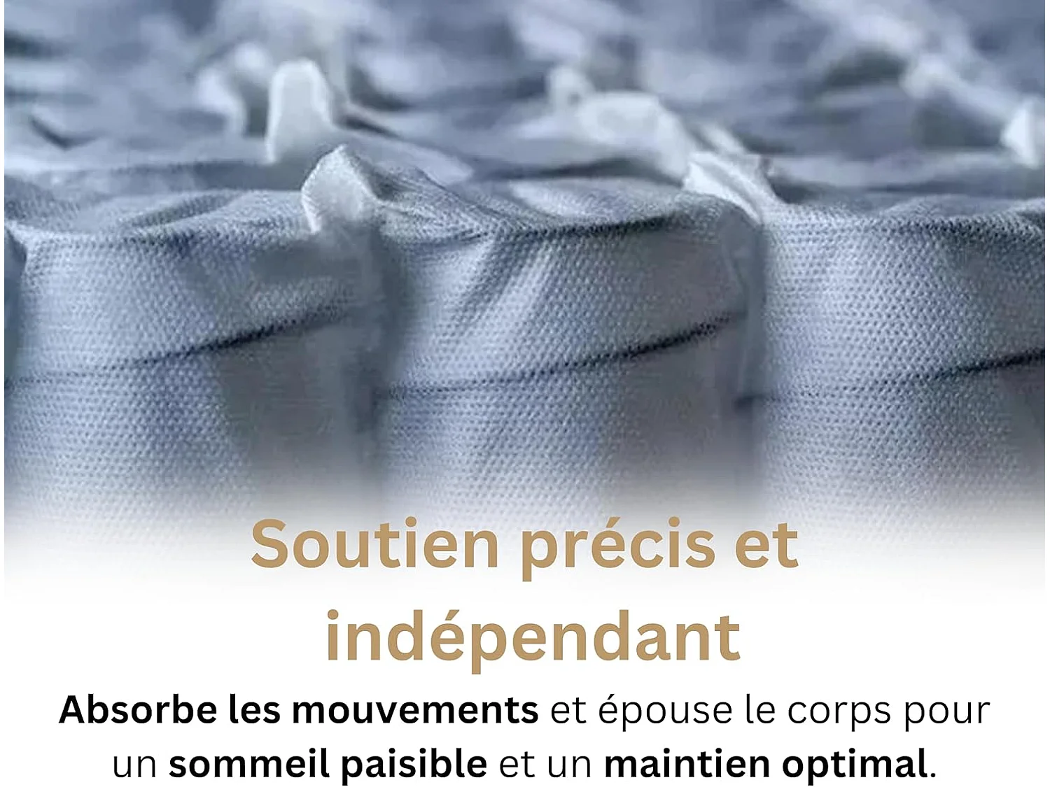 Matelas Aubertin Ressorts ensachés Accueil mémoire de forme - 24cm - 180 x 200 cm