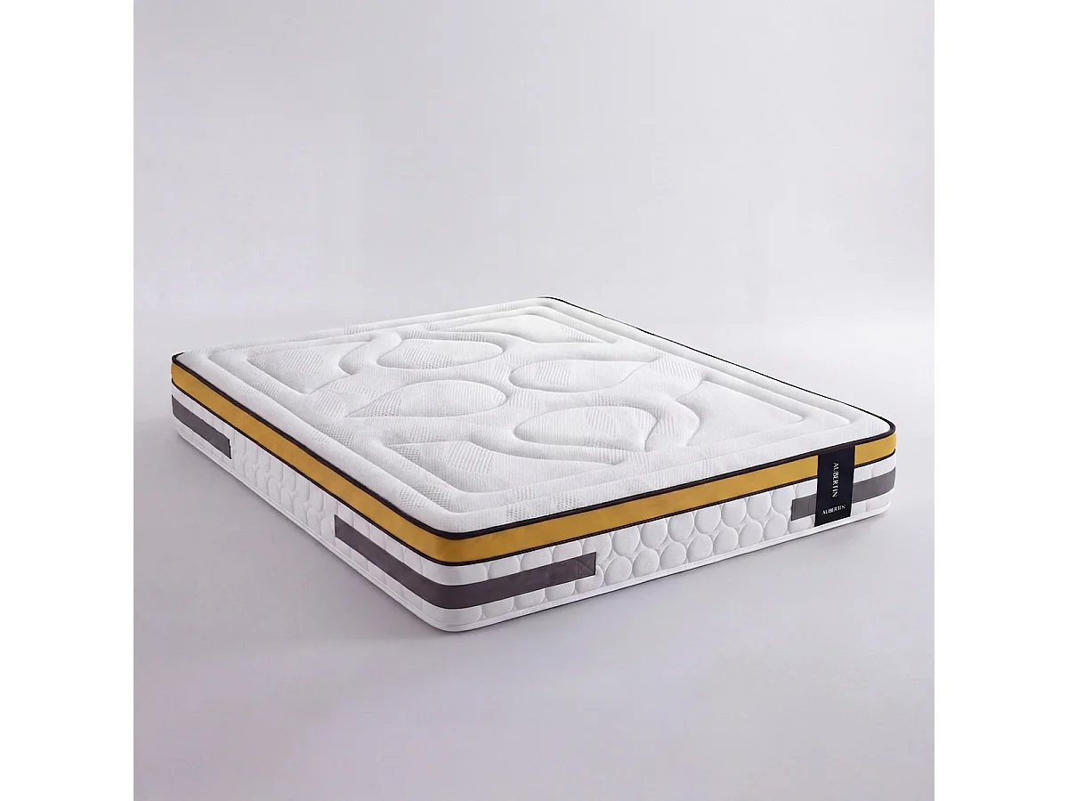 Matelas Aubertin 180x200 cm - Ressorts + mémoire - Ép. 24 cm