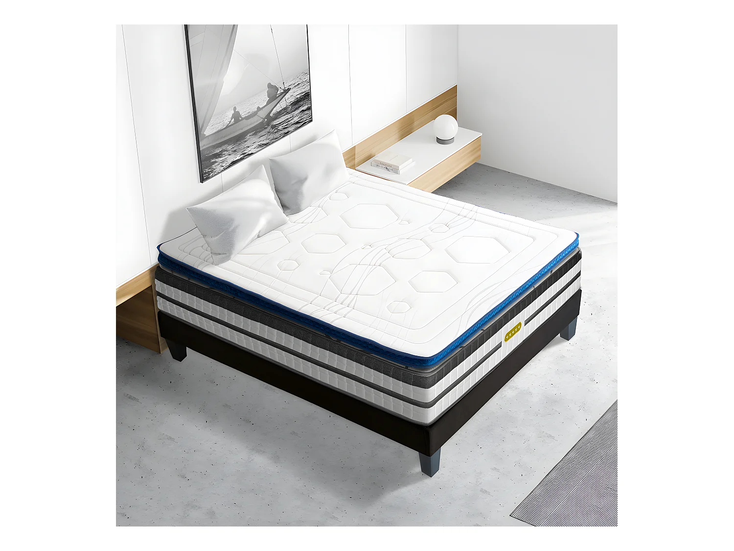 Surmatelas DOLCE VITA - accueil mémoire de forme - 5 cm - 140x190 cm