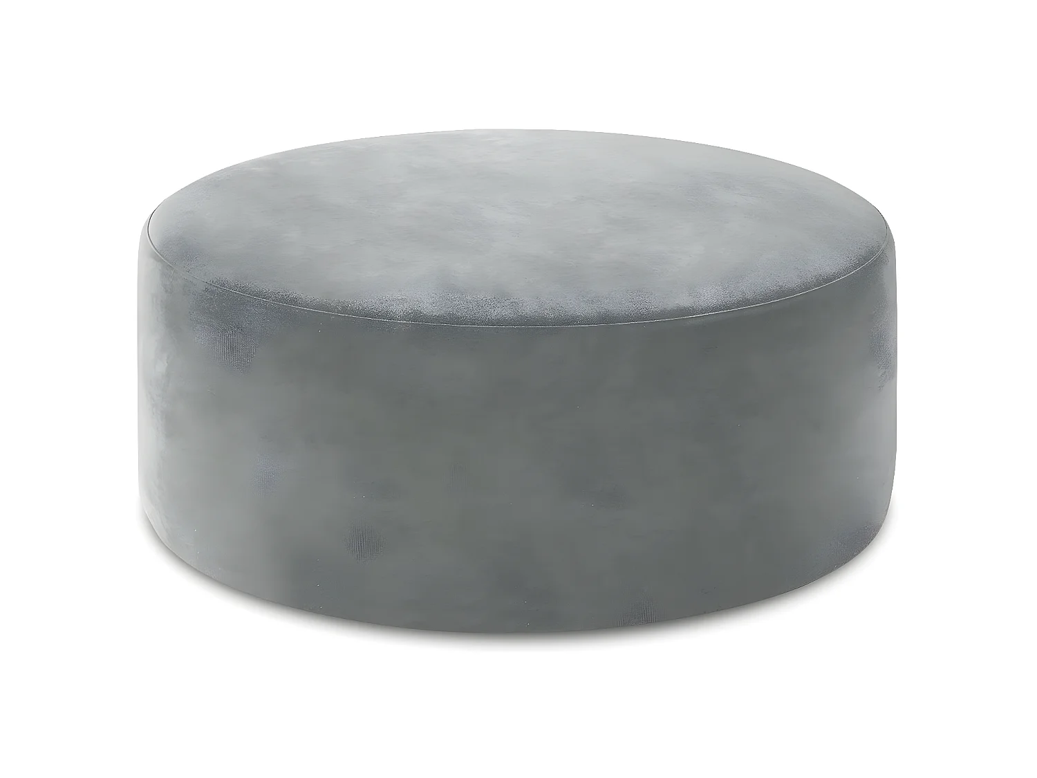 Pouf Rond XL Marki Velours Gris