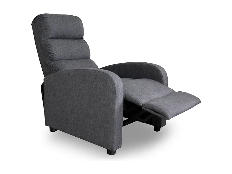 Fauteuil relax manuel Lasco tissu gris