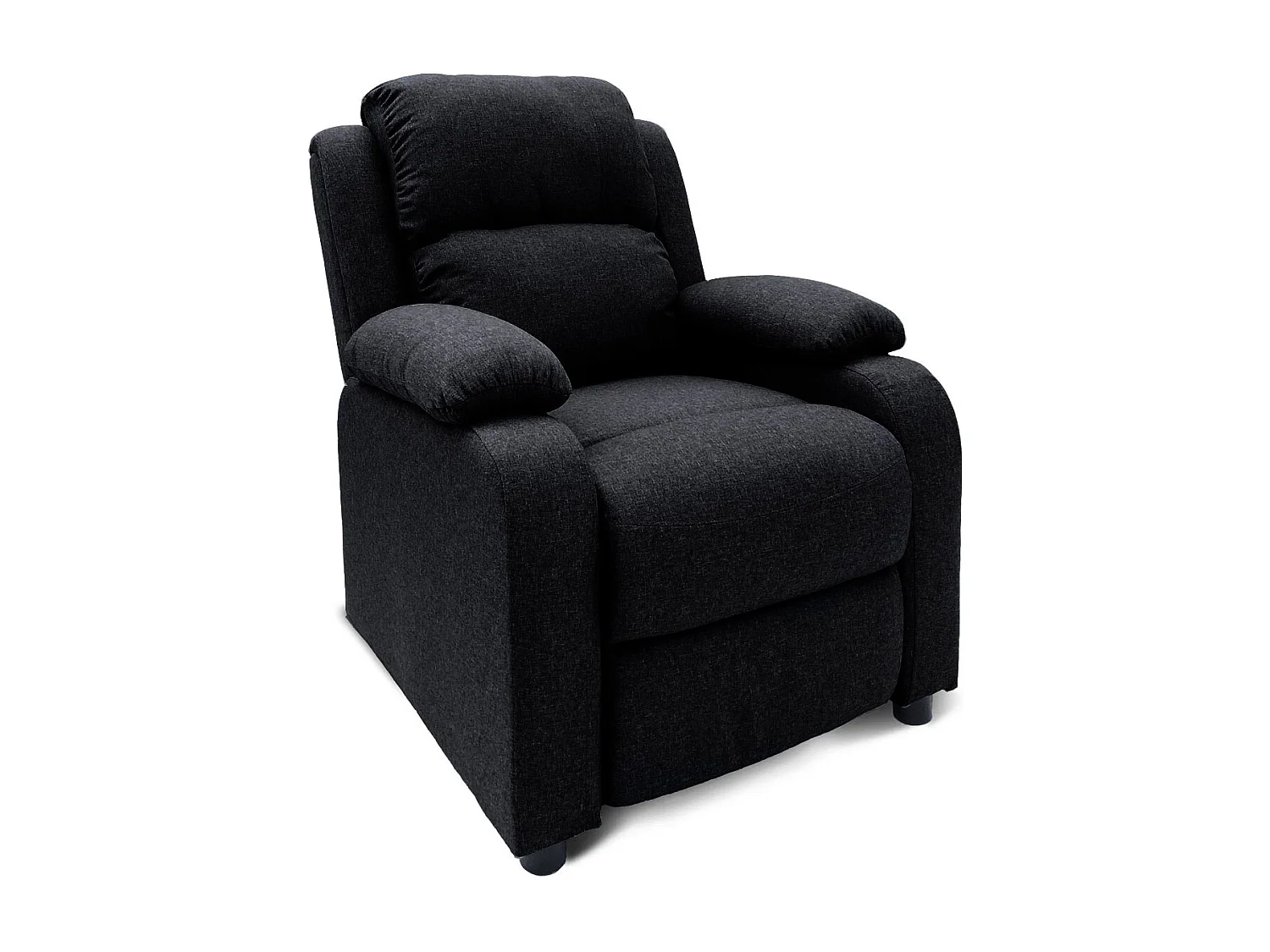 Fauteuil relax Riga tissu Noir