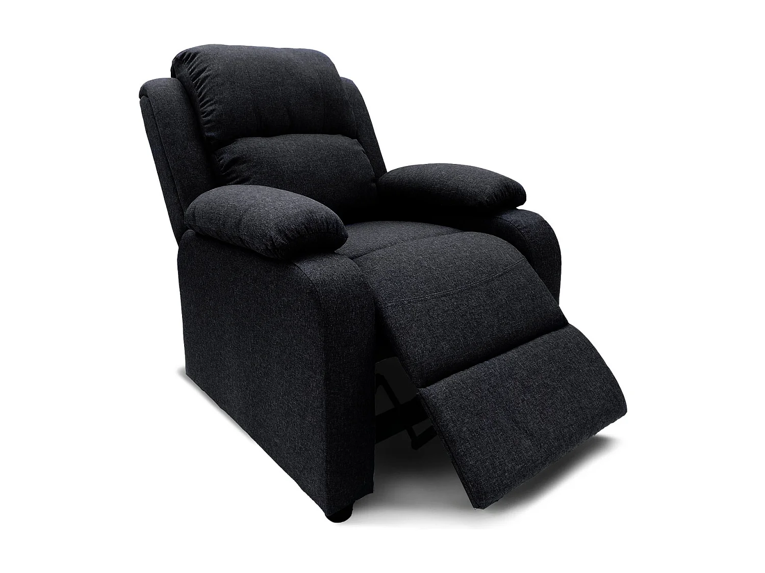 Fauteuil relax Riga tissu Noir