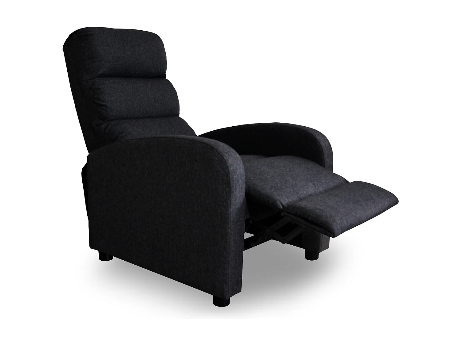 Fauteuil relax manuel Lasco tissu noir