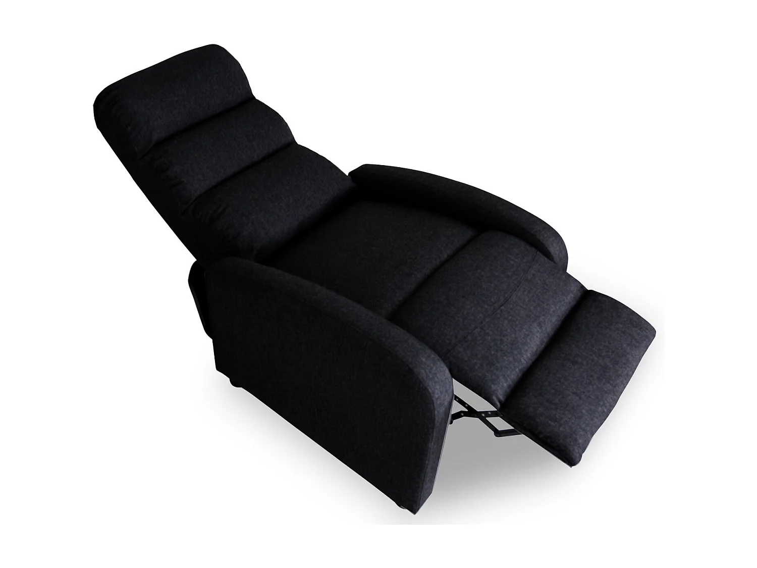 Fauteuil relax manuel Lasco tissu noir