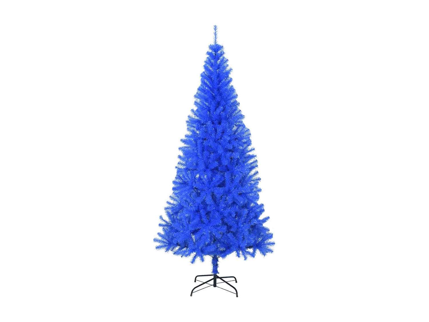 Sapin de No?l artificiel avec support bleu 210 cm PVC
