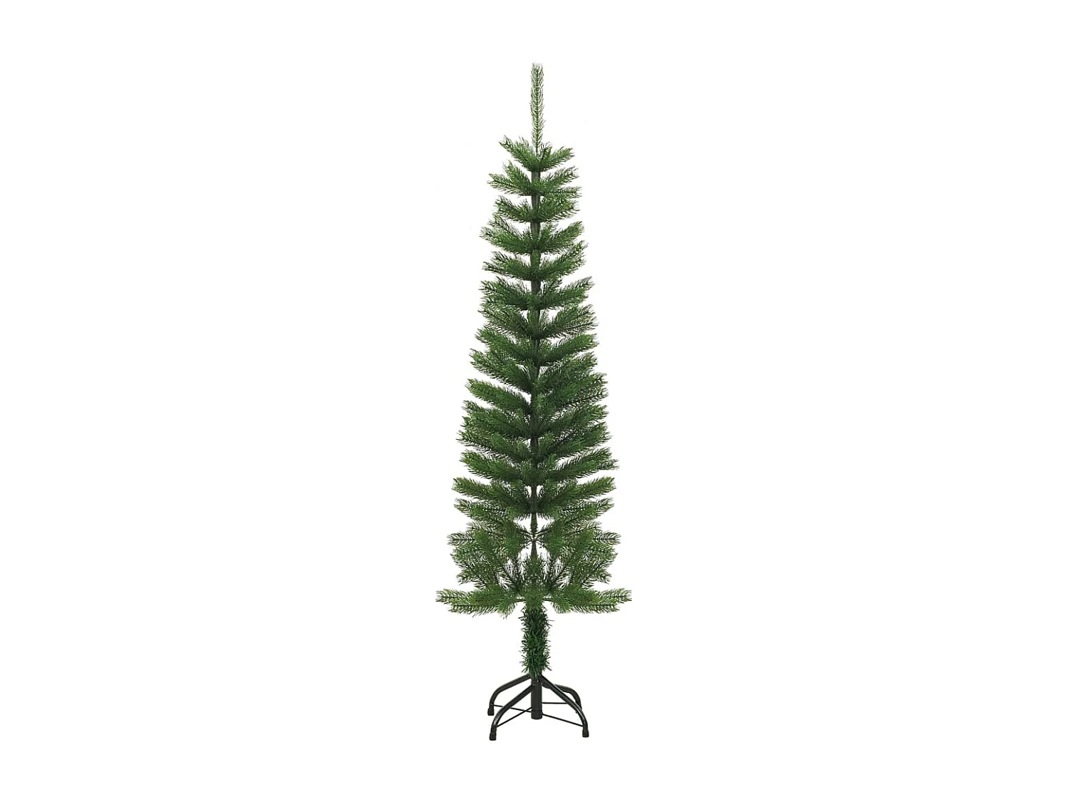 Sapin de No?l artificiel mince avec support 150 cm PE
