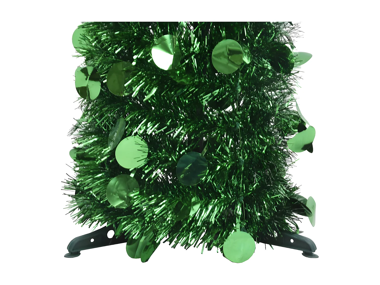 Árvore de Natal artificial retrátil verde 150 cm PET
