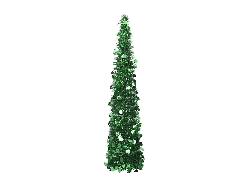 Árvore de Natal artificial retrátil verde 150 cm PET