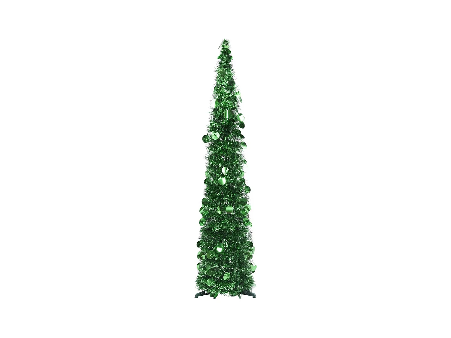 Albero di Natale artificiale retrattile verde 120 cm PET