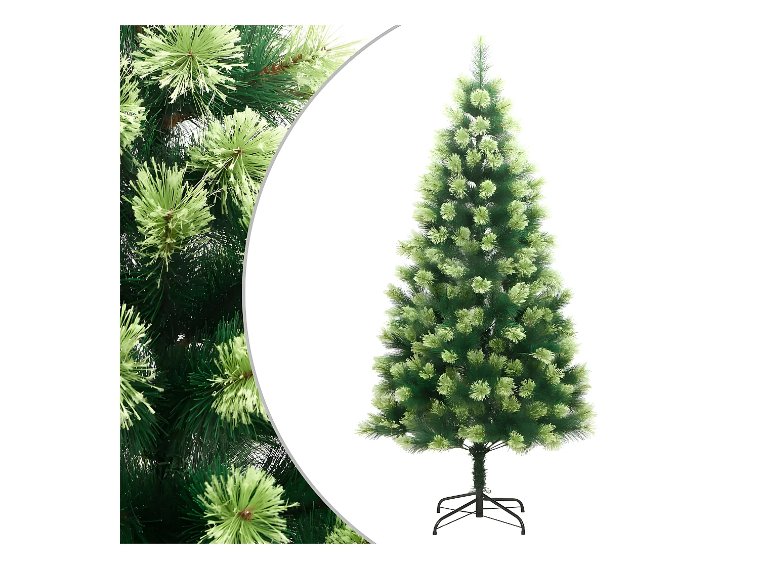 Albero di Natale artificiale incernierato con supporto 240 cm