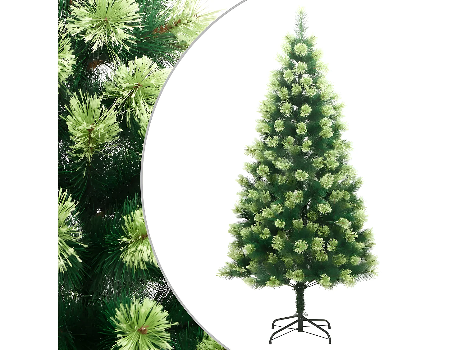 Sapin de No?l artificiel à charnières avec support 240 cm