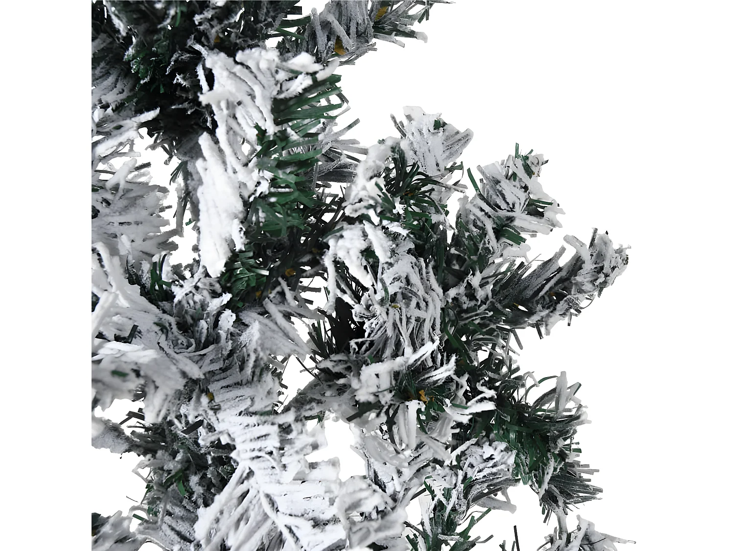 Albero di Natale artificiale semisottile con neve floccata 240 cm