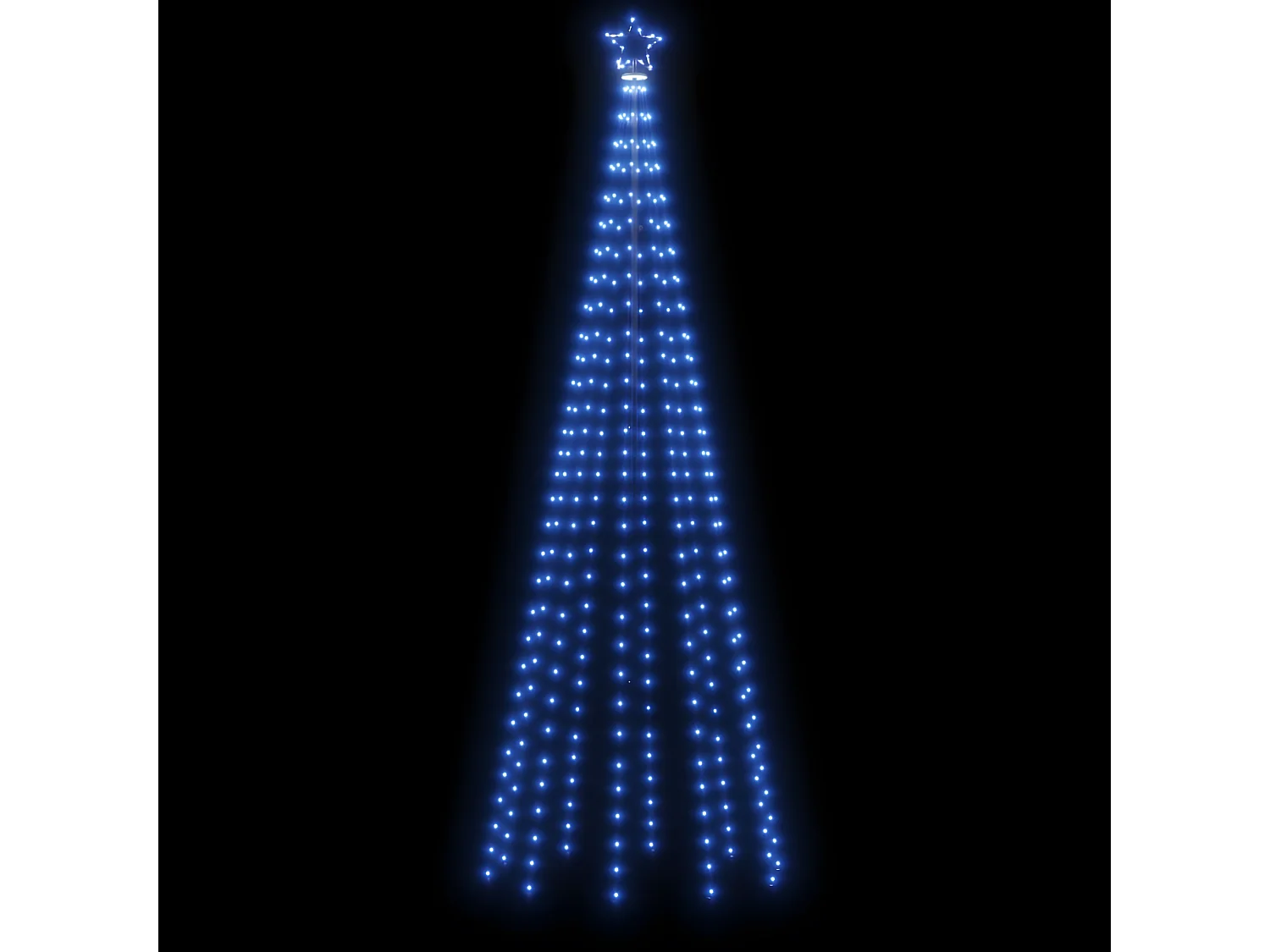 Weihnachtsbaum mit Pfahl Blau 310 LED 300 cm