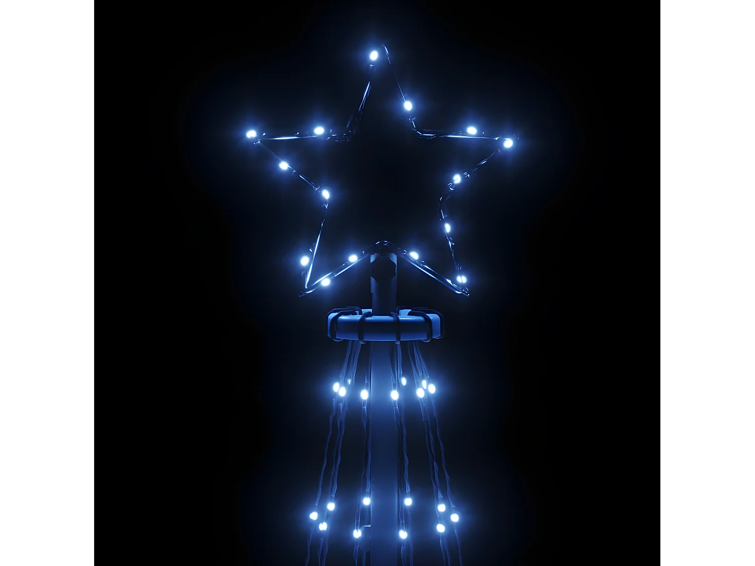 Weihnachtsbaum mit Pfahl Blau 310 LED 300 cm