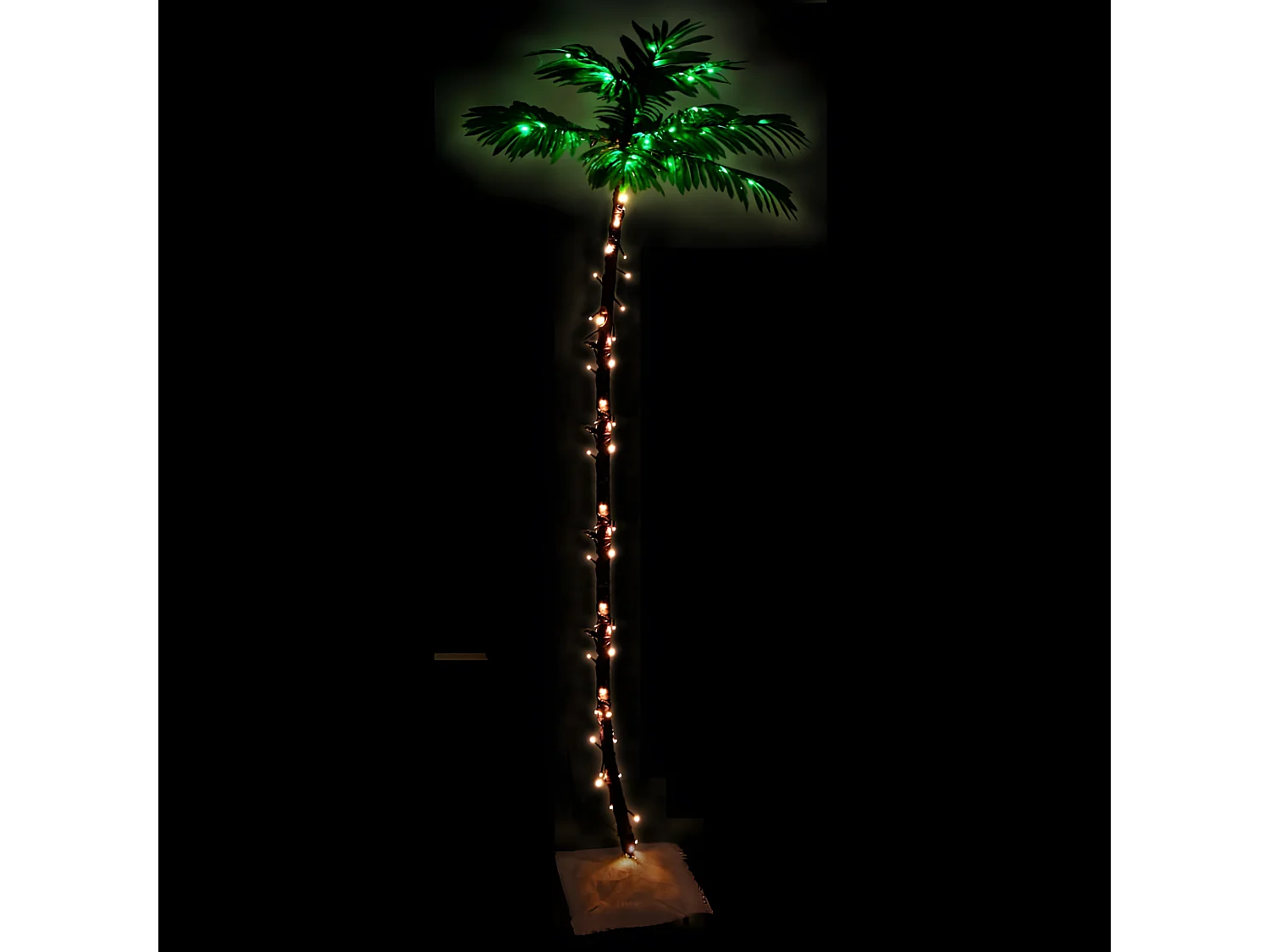 LED-Palme 192 warmweiße LEDs 300 cm