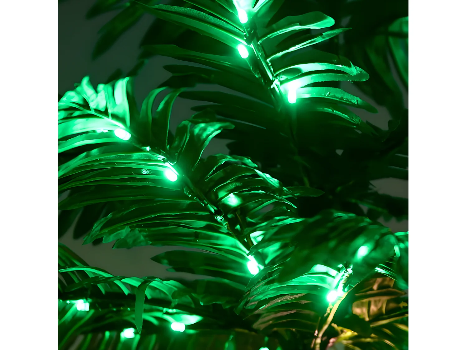 LED-Palme 192 warmweiße LEDs 300 cm