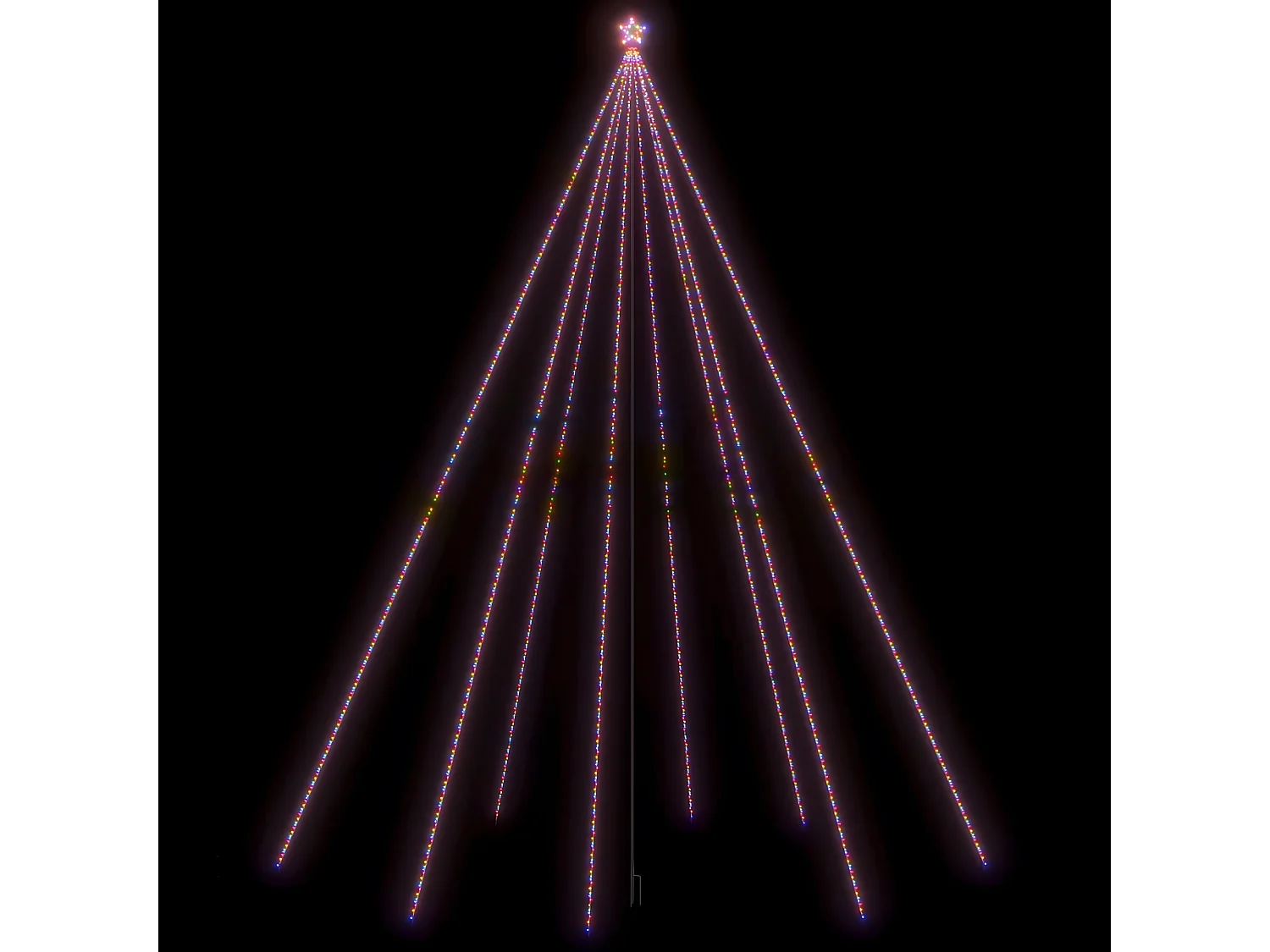 Lumières d'arbre de No?l Int/Extérieur 1300 LED colorées 8 m