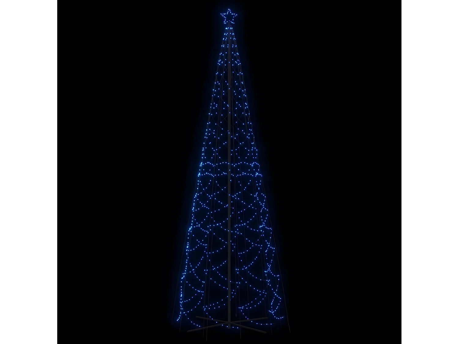 Arbre de No?l c?ne 1400 LED Bleues 160x500 cm