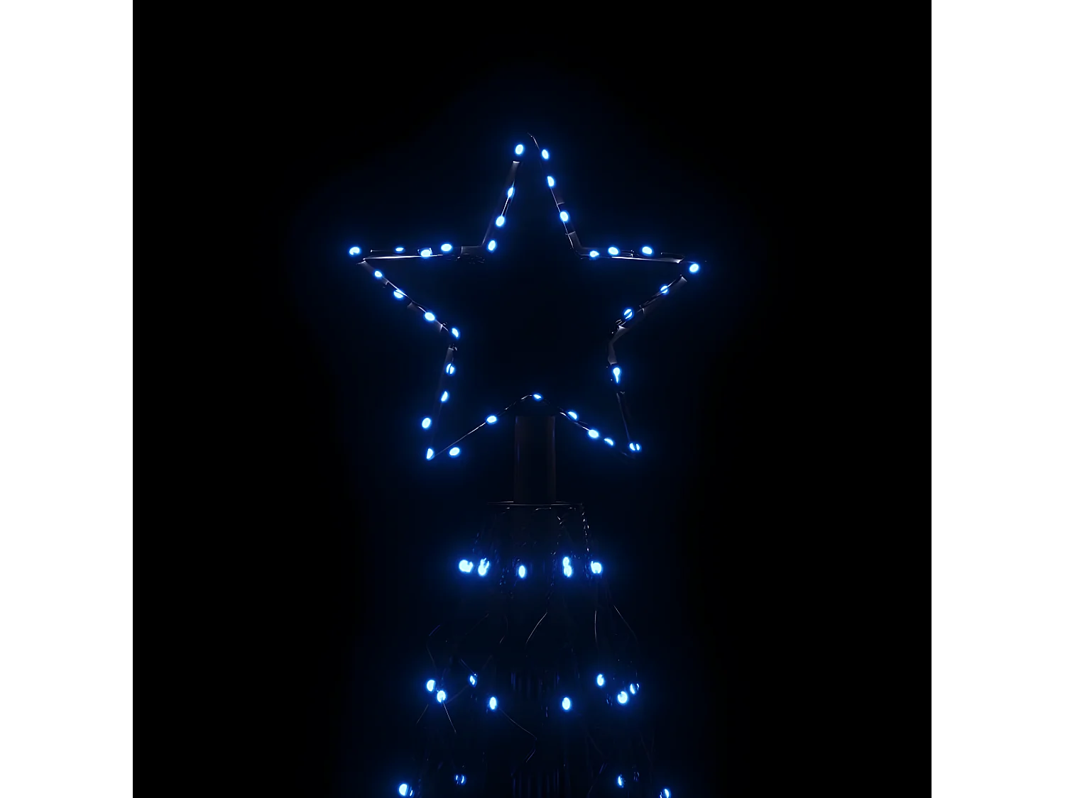 Arbre de No?l c?ne 1400 LED Bleues 160x500 cm