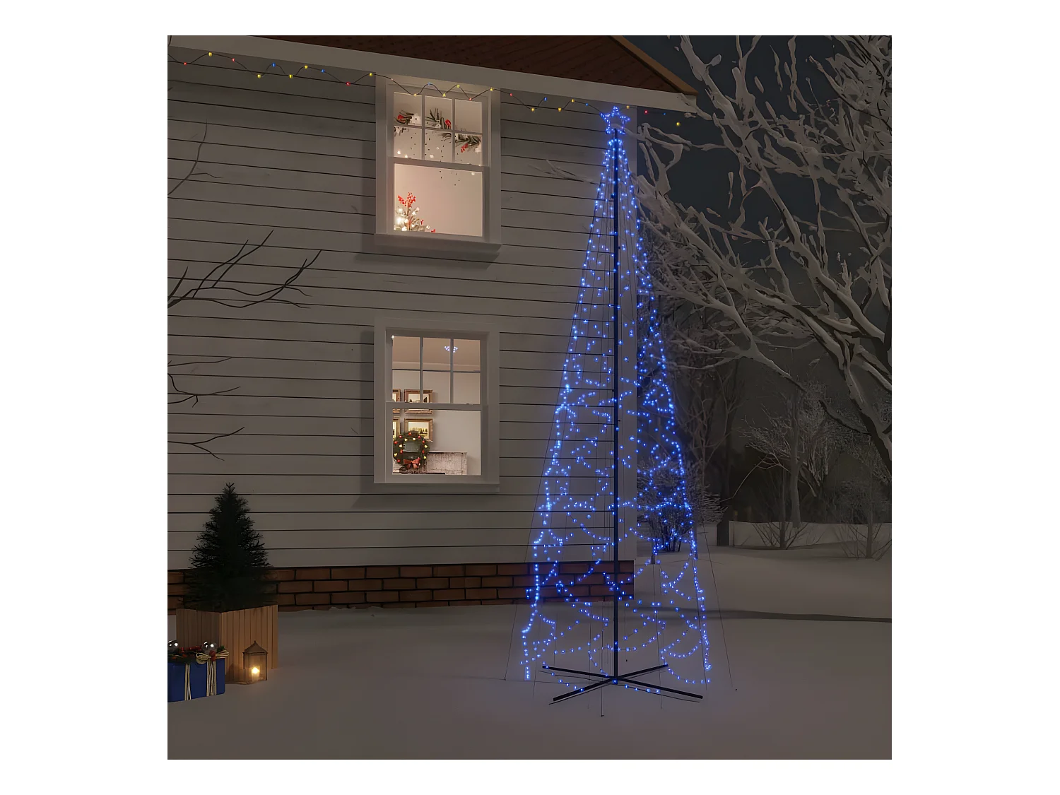 Kerstboom 1400 Blauwe LED's 160x500 cm
