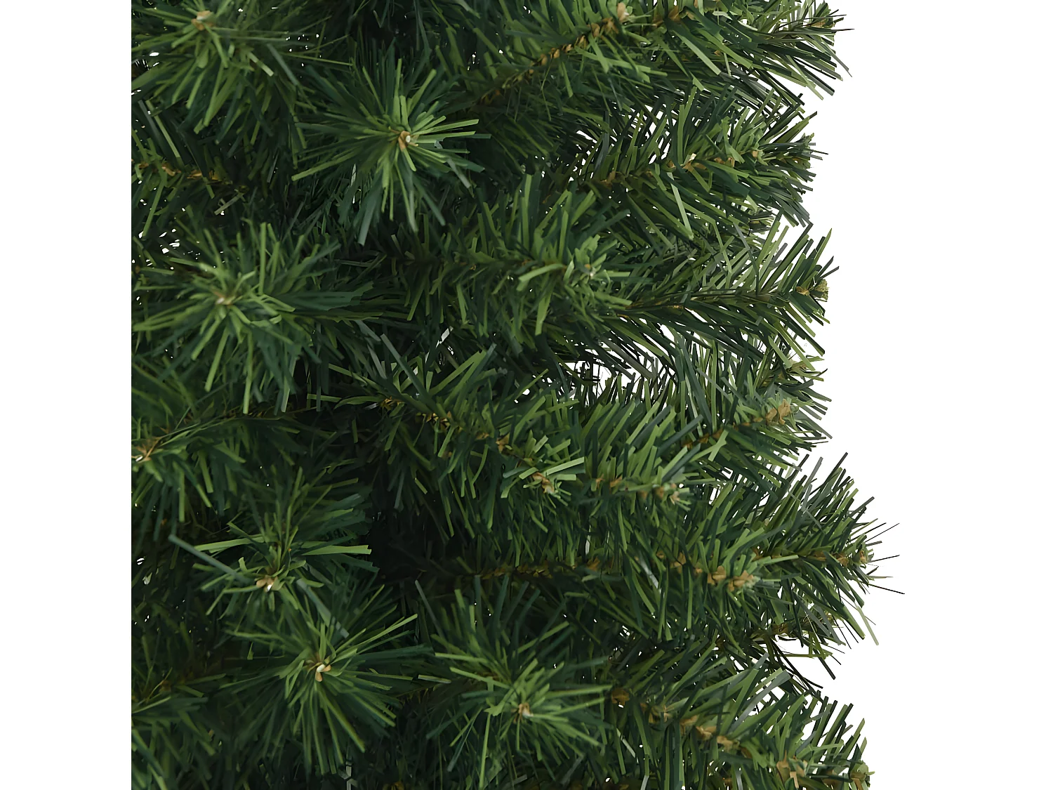 Sapin de No?l artificiel mince avec support vert 180 cm PVC
