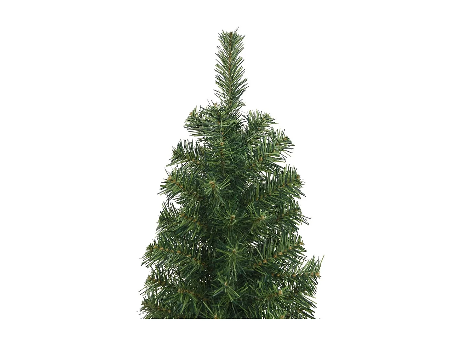 Sapin de No?l artificiel mince avec support vert 180 cm PVC
