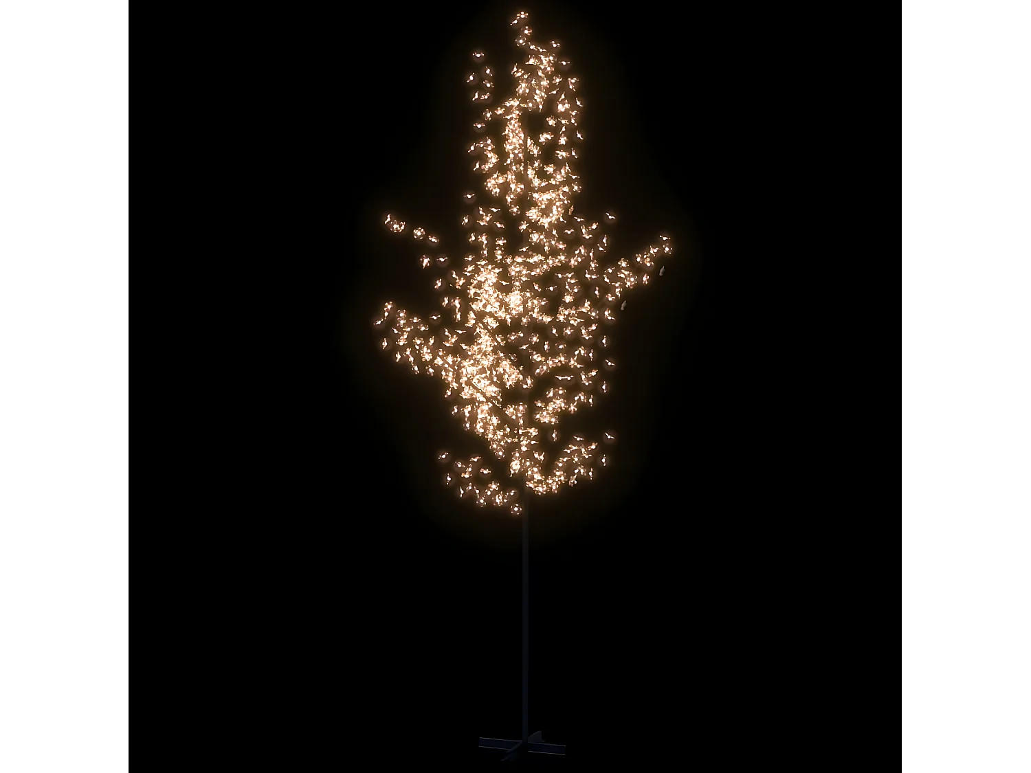Albero LED in fiore di ciliegio 672 LED bianco caldo 400 cm