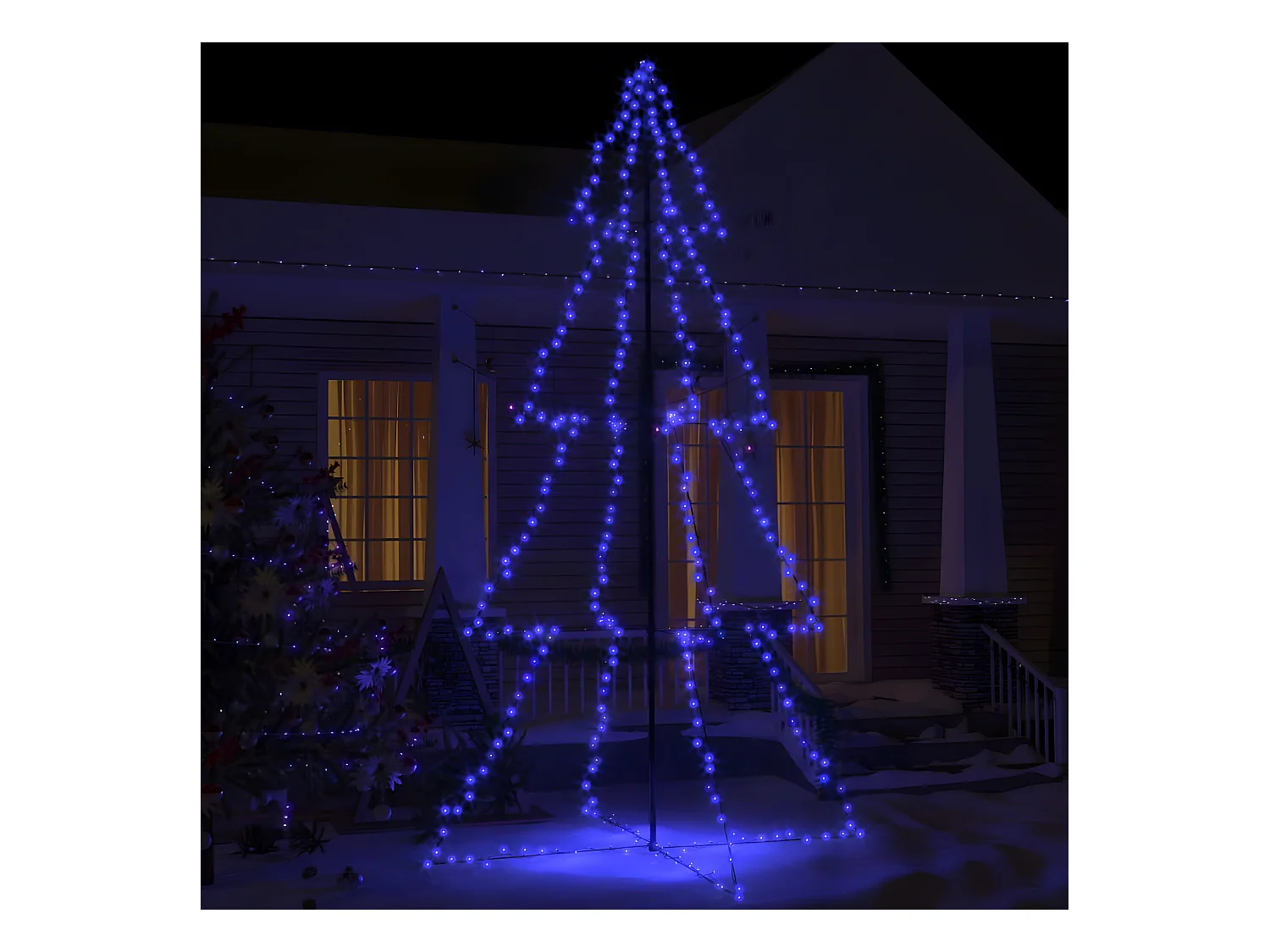 Kerstboom 360 LED binnen/buiten 143x250 cm