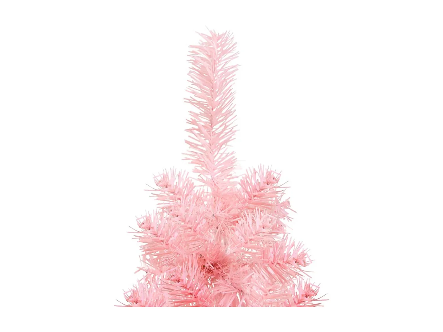 Demi sapin de No?l artificiel mince avec support Rose 120 cm