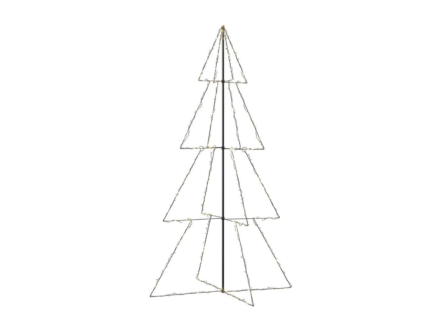 Arbre de No?l c?ne 360 LED d'intérieur/d'extérieur 143x250 cm