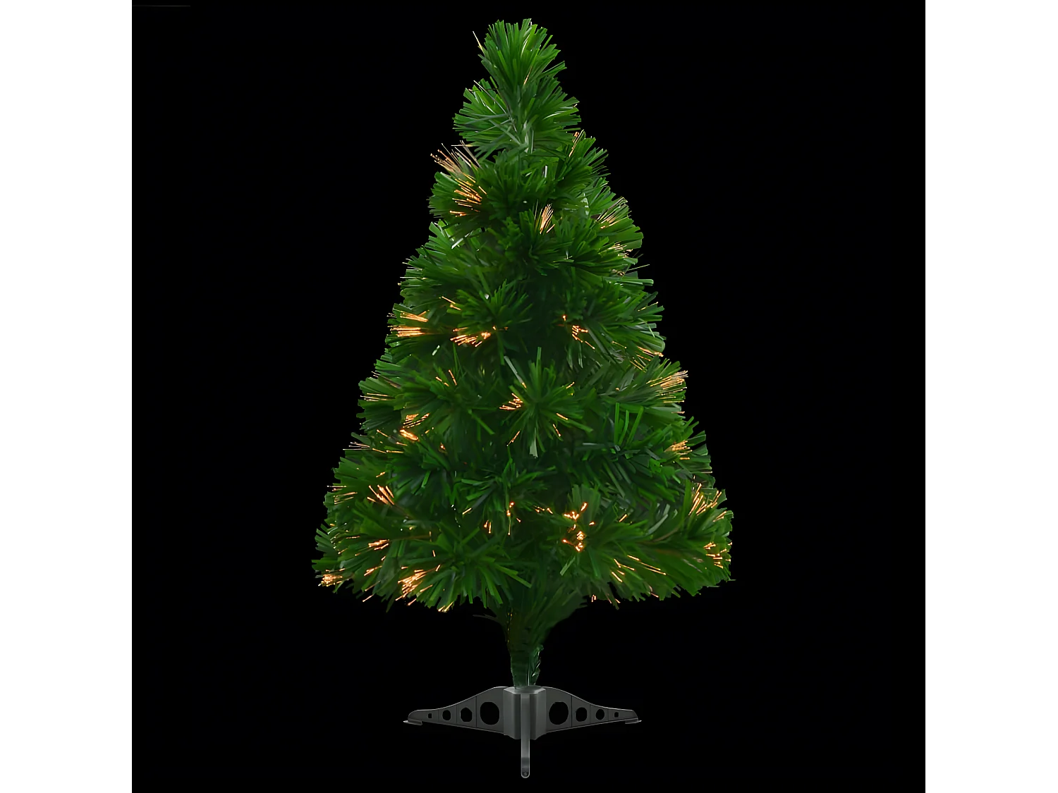 Albero di Natale artificiale Fibra ottica 64 cm Verde