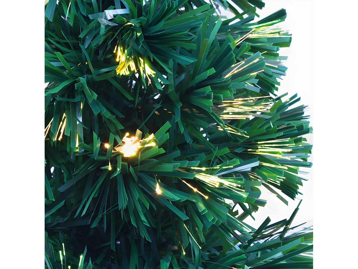 Albero di Natale artificiale Fibra ottica 64 cm Verde