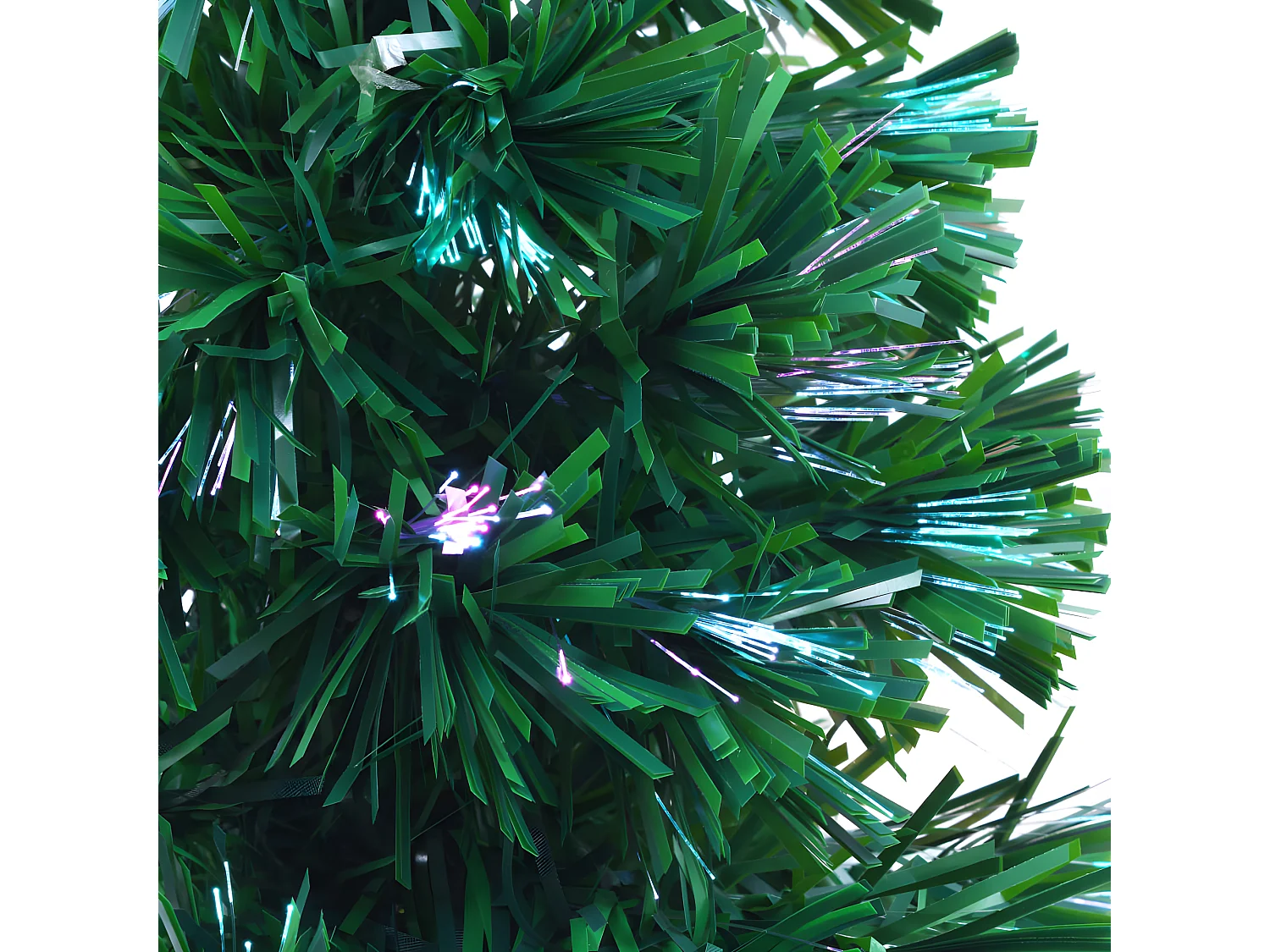 Albero di Natale artificiale Fibra ottica 64 cm Verde