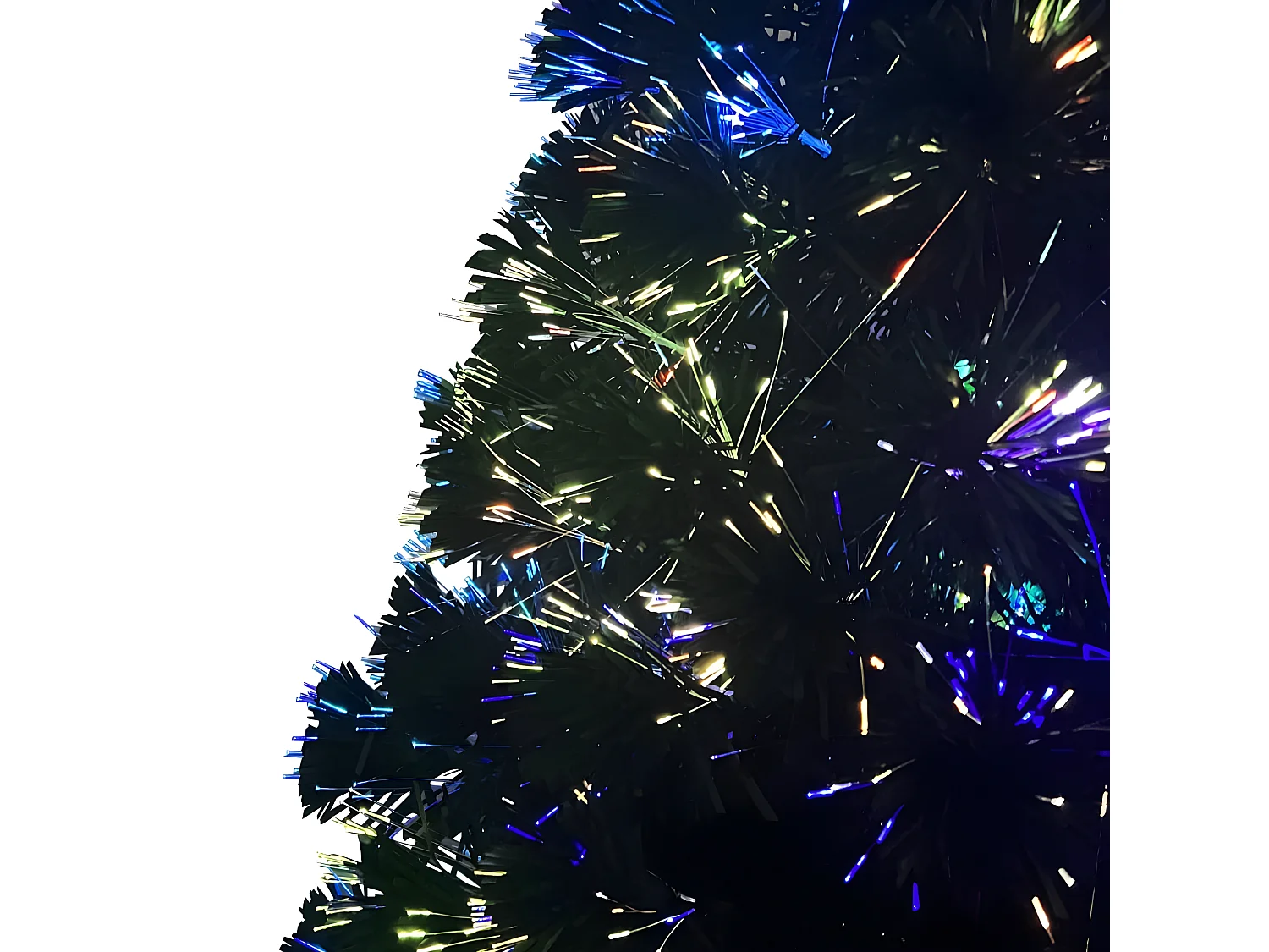 Albero di Natale artificiale Fibra ottica 64 cm Verde