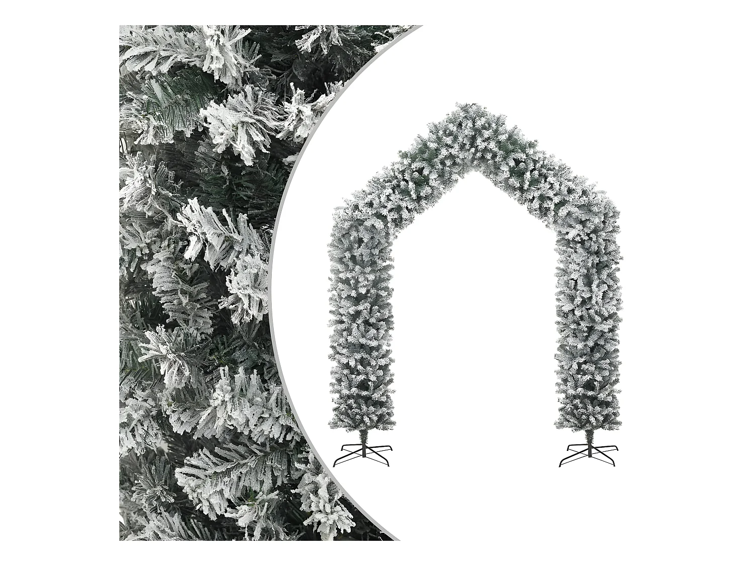 Arche de sapin de No?l à flocons de neige 270 cm