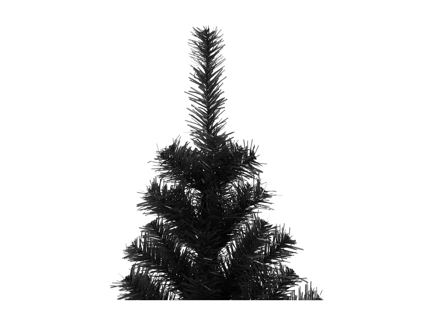 Árbol de Navidad artificial con soporte negro 180 cm PVC