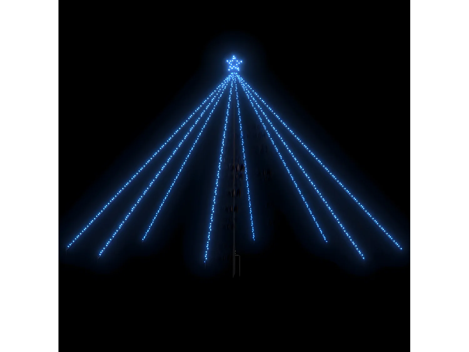 Lumières d'arbre de No?l Intérieur/Extérieur 576 LED bleu 3,6 m