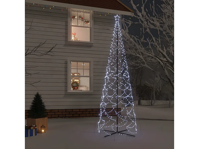 Árbol de Navidad 1400 LED Blanco frío 160x500 cm