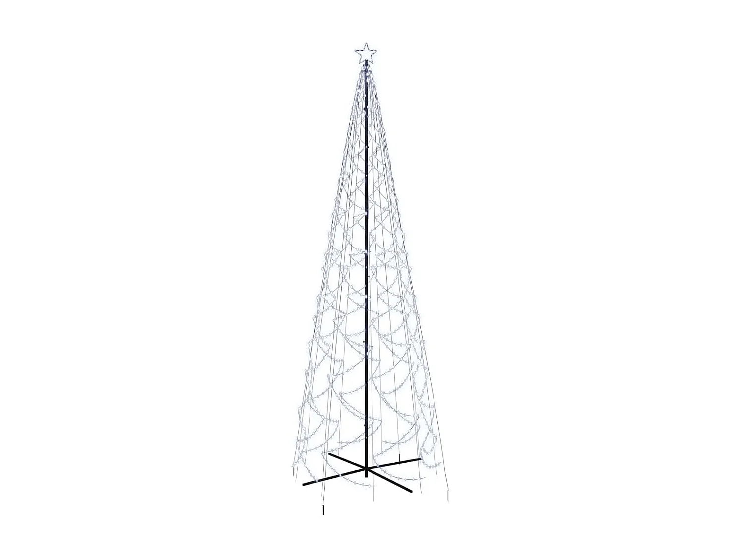 Arbre de No?l c?ne 1400 LED Blanc froid 160x500 cm