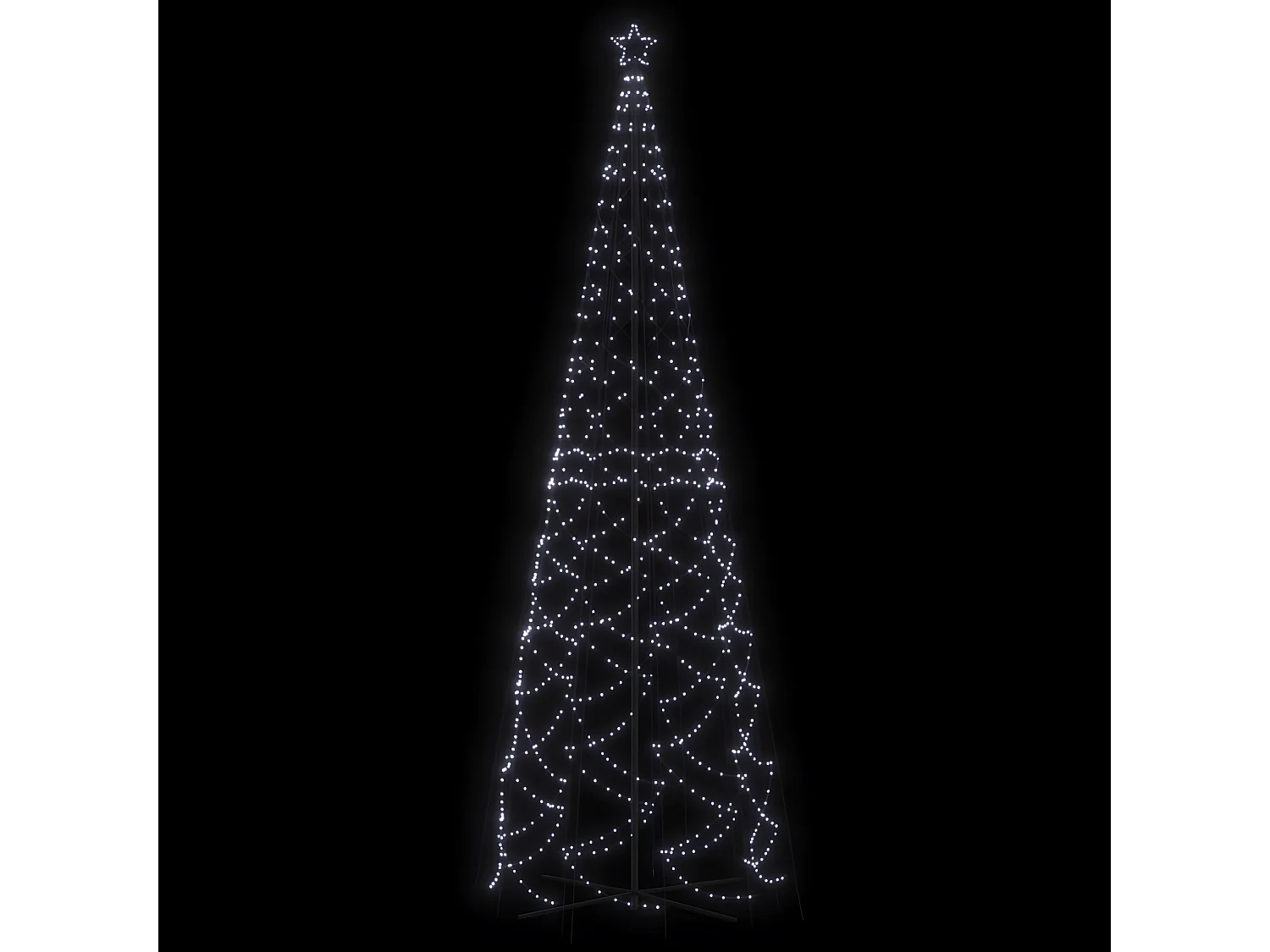 Arbre de No?l c?ne 1400 LED Blanc froid 160x500 cm