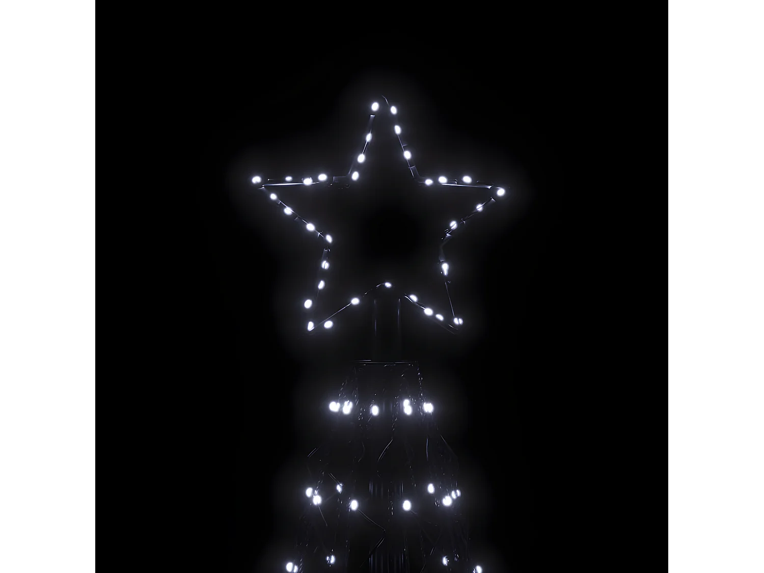 Arbre de No?l c?ne 1400 LED Blanc froid 160x500 cm