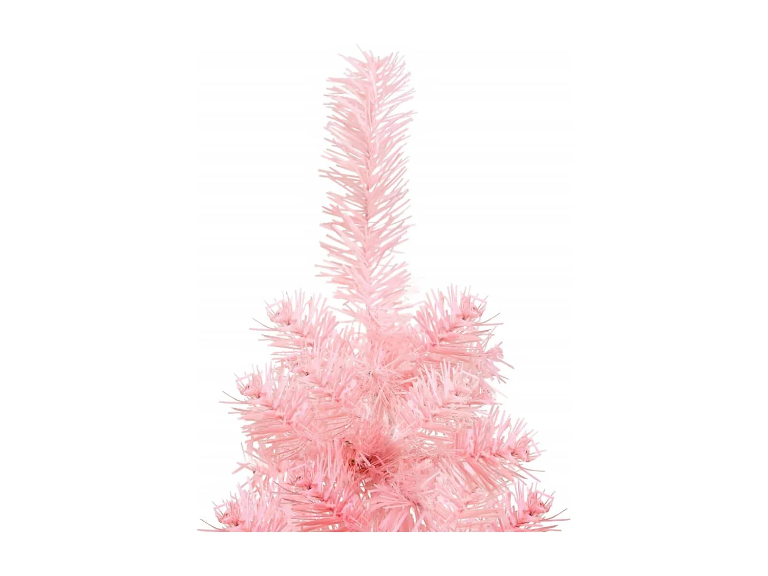 Demi sapin de No?l artificiel mince avec support Rose 150 cm