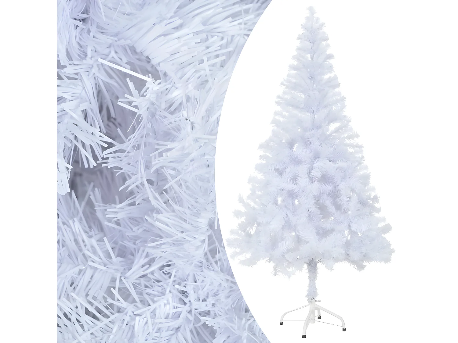 Albero di Natale artificiale/palline preilluminato 150 cm 380 rami